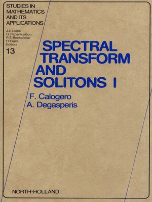 cover image of Spectral Transform and Solitons